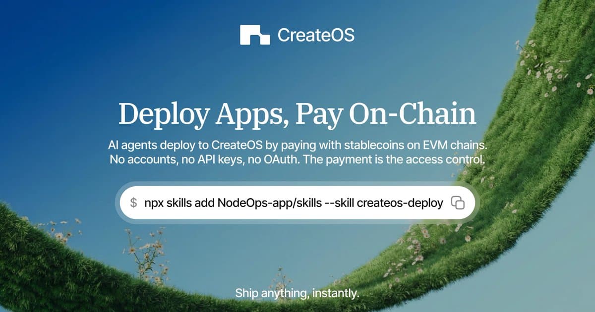 Agentic Deployments Live on CreateOS